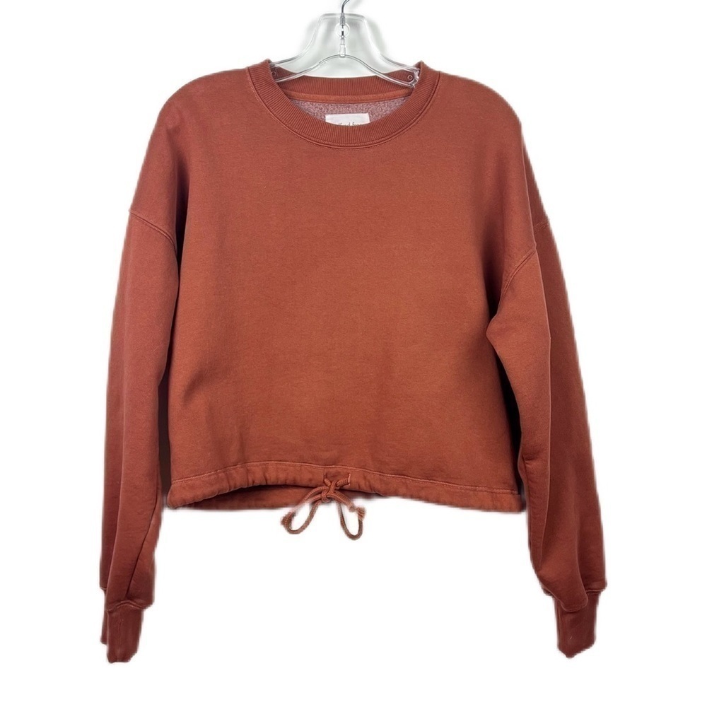 Wilfred Free | Fleece Cropped Sweatshirt Size Small - Picture 4 of 8